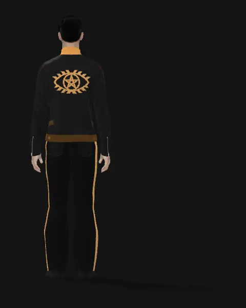 veste cuir col motard haut, 3D prototype